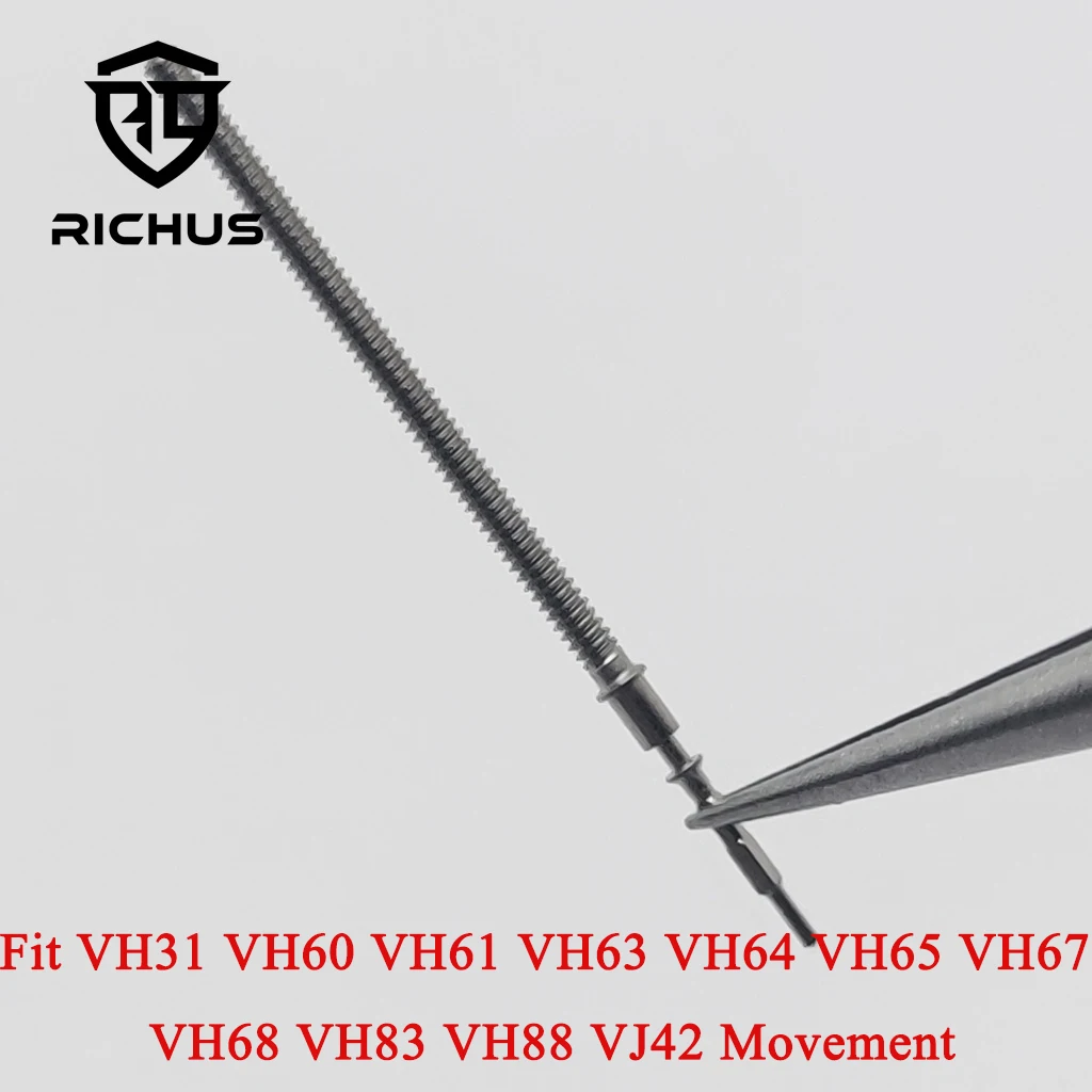 RICHUS VH31 Uhrenkrone Edelstahl Passend für VH31 VH60 VH61 VH63 VH64 VH65 VH67 VH68 VH83 VH88 VJ24 Uhrenteile Kronenstiel