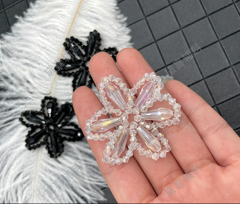 Nova flor de cristal diy costurado à mão remendo sacos sapatos e chapéus acessórios para o cabelo brincos acessórios decorados à mão