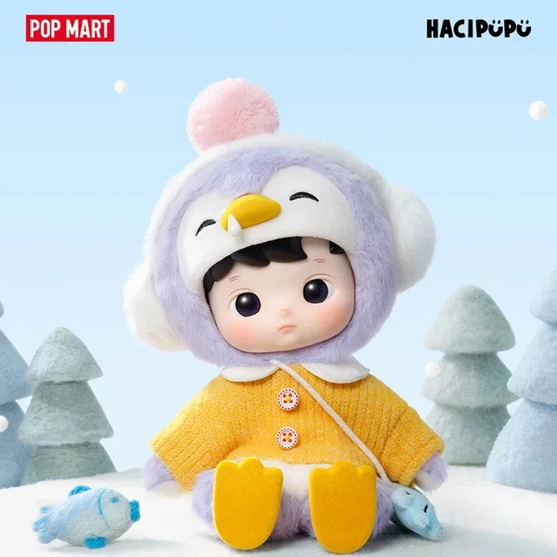 POP MART HACIPUPU Pinguïn 1/8 BJD Serie Blind Box Verrassing Mystery Box Anime Actie Beeldjes Home Decor Desktop Model Poppen