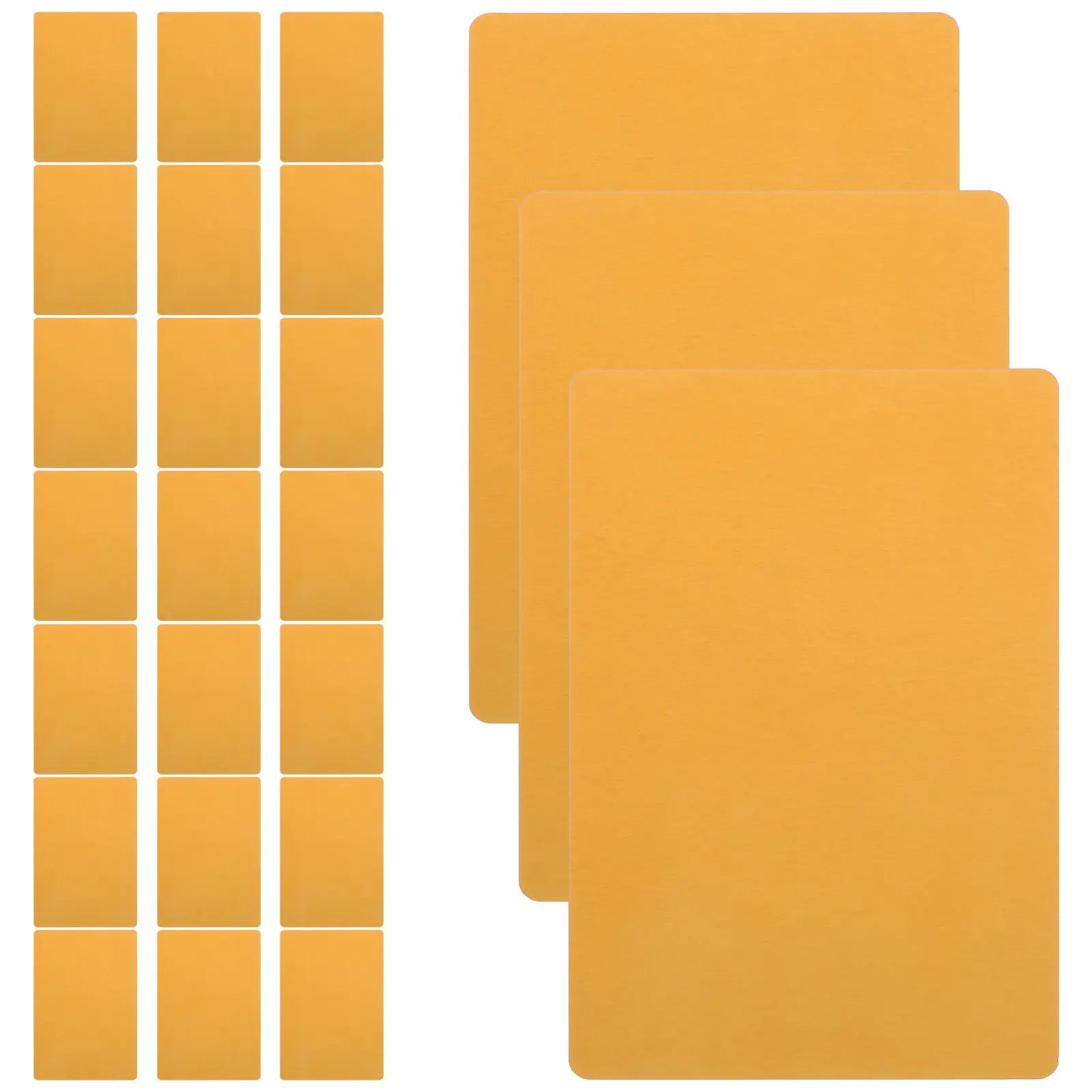 

50Pcs Metal Name Cards Aluminum Alloy Blank Business Cards Smooth Engraving DIY Metal Card Blanks for Custom Nameplates Labels