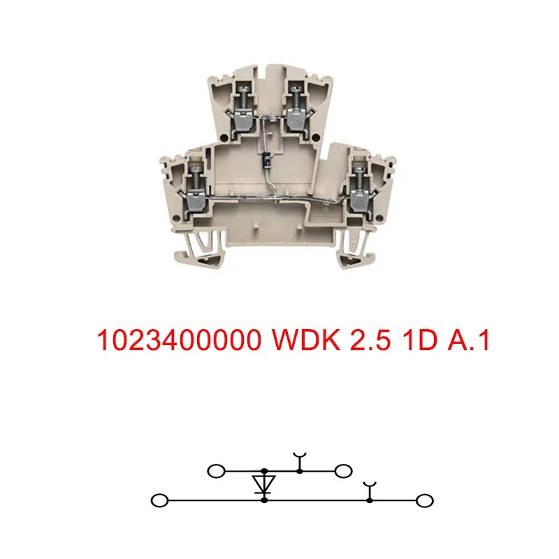 

1023400000 WDK 2.5 1D A.1 series double-layer bolt type European Weidmuller terminal block