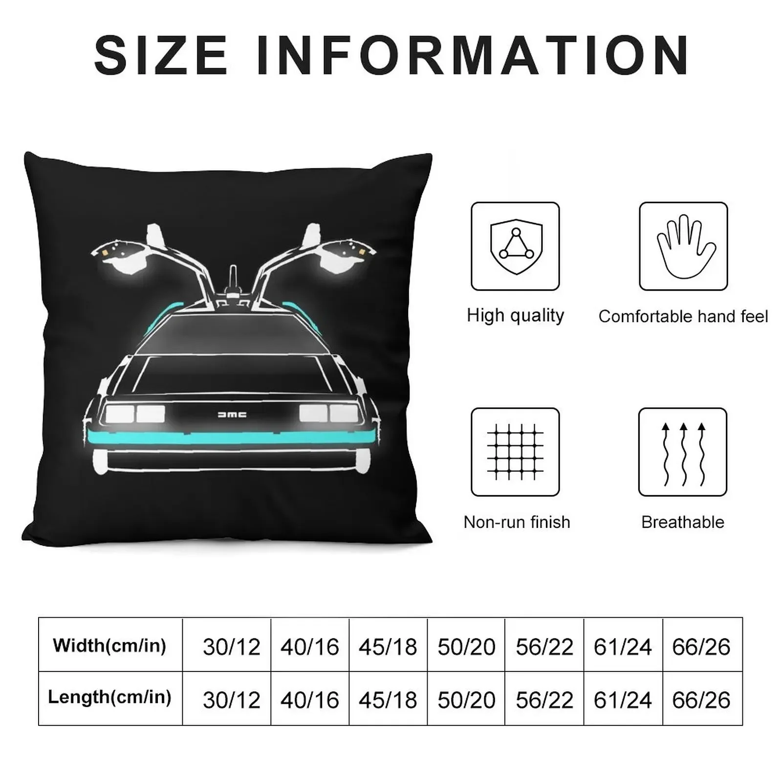 Delorean neon Throw Pillow Covers For Sofas pillow pillowcase luxury decor pillow