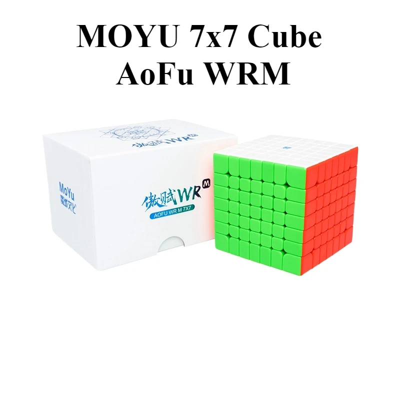 MOYU 7x7 Cube AoFu WRM 7X7 Magnetic Magic Speed Cube Stickerless Professional Fidget Toys Moyu Aofu 7x7 WR M Cubo Magico