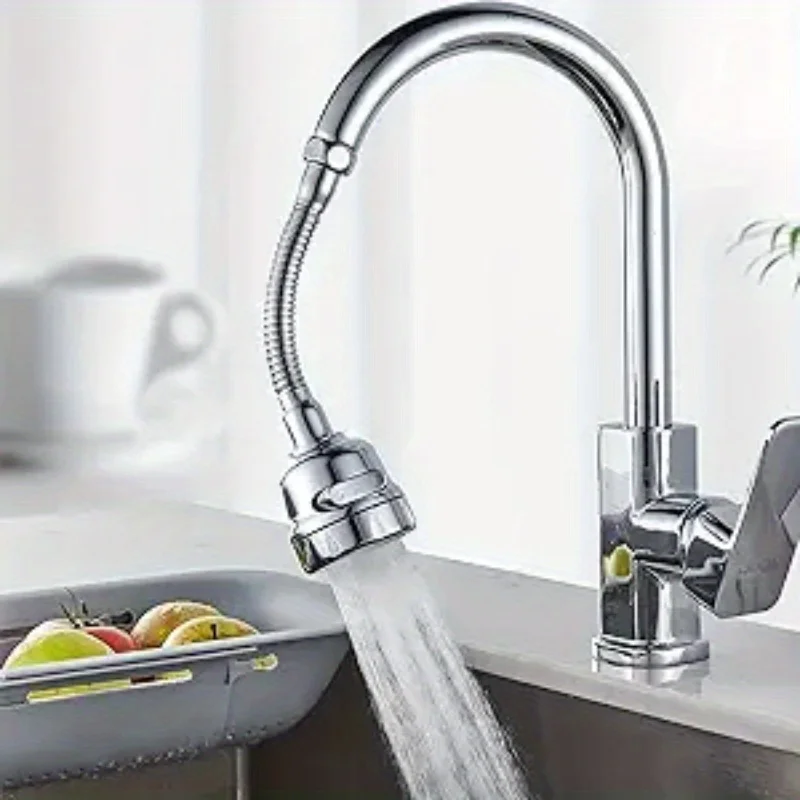 Kitchen Faucet Water Stainless Steel Shower Saving High Pressure Nozzle Tap Adapter Bathroom Sink Spray Bathroom Shower 360 Degr