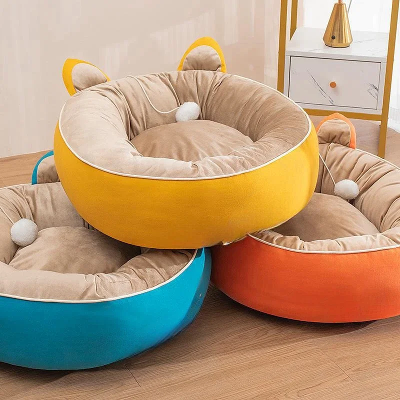 Custom Breathable Eco-friendly Soft Pet Bed Large Rectangle Non-slip Bottom Luxury Dog Cat Sofa Dog Bed Pet Houses & Furniture