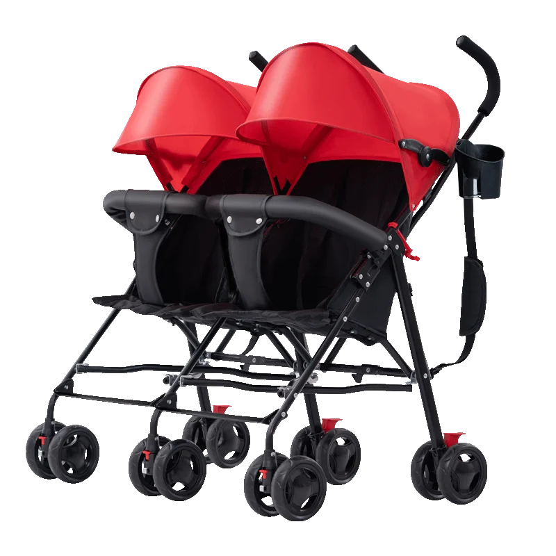 

Stroller can sit and lie down Twin stroller be folded split double carriage Dragon Phoenix fetus