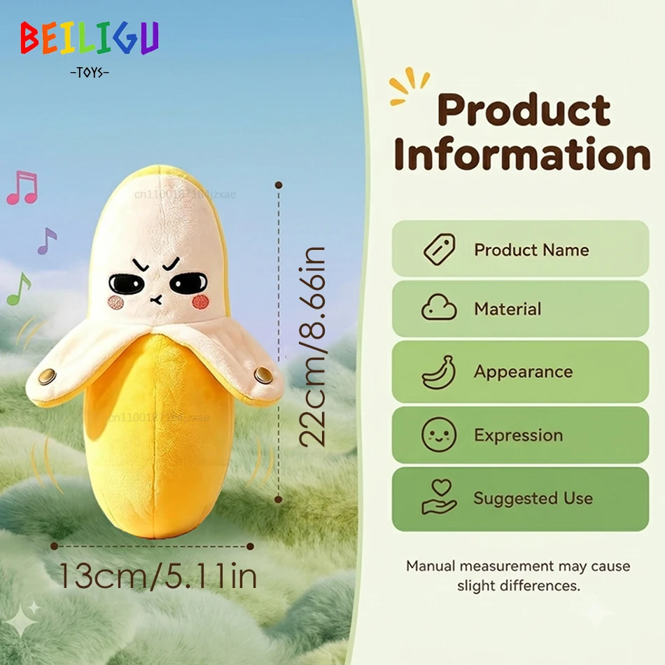 Baby Musical Plush Toy Interactive Rhythm Banana Beat Activity Game Touch Sensory Parent-child Educational Toy for Children Gift
