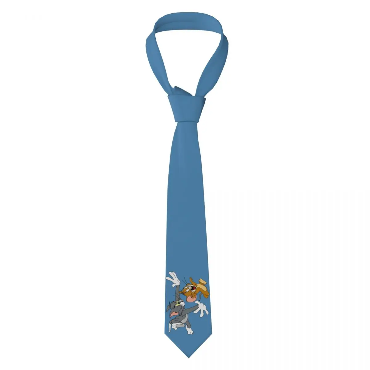 Customized Cartoon T-Tomed A-Ands J-Jerryes-Anime Neck Ties Men Fashion Funny Silk Party Neckties