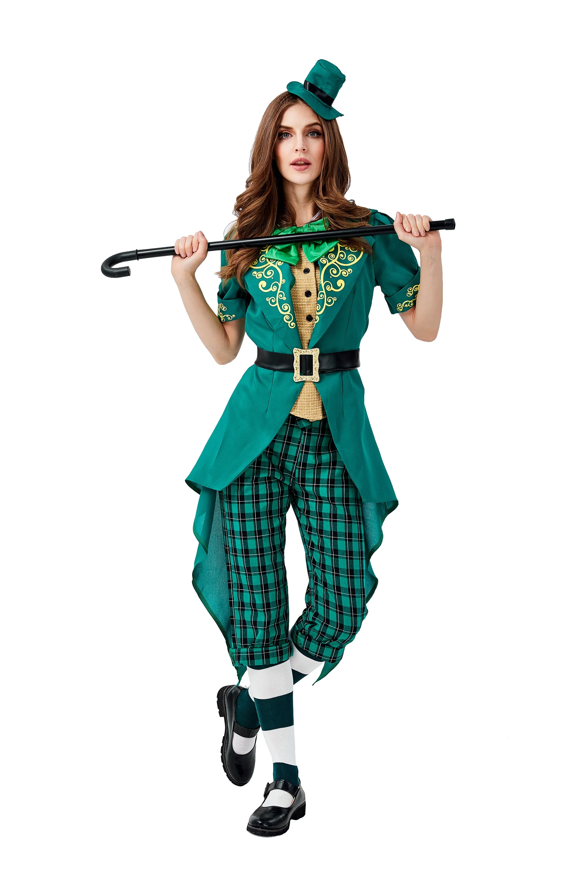 Déguisement Lutin Vert Femme – Robe et Chapeau – photo 4