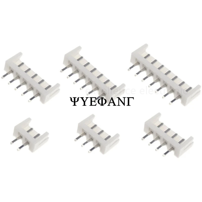 20Pcs EH2.5 2.5mm Pitch Wire to Board Connector (2-8 Pin) - Straight/Curved Pin Header Socket , Housing & Terminal