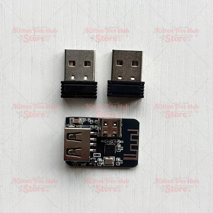 Wired Keyboard to Wireless 2.4g Keyboard Converter Multi-Device Simultaneous Control of Multiple Computers and Cell Phones