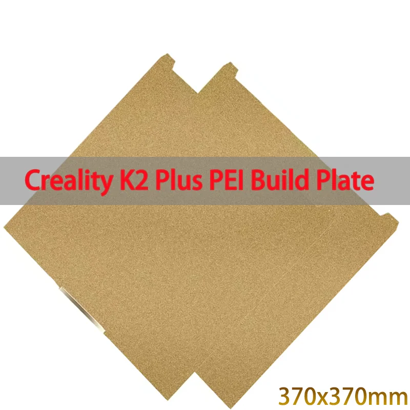 

Creality K2 Plus Наборная пластина 370x370 мм Высокая прочность и износостойкость Легкий режим Двусторонняя банка Печать Гибкая текстурированная PEI