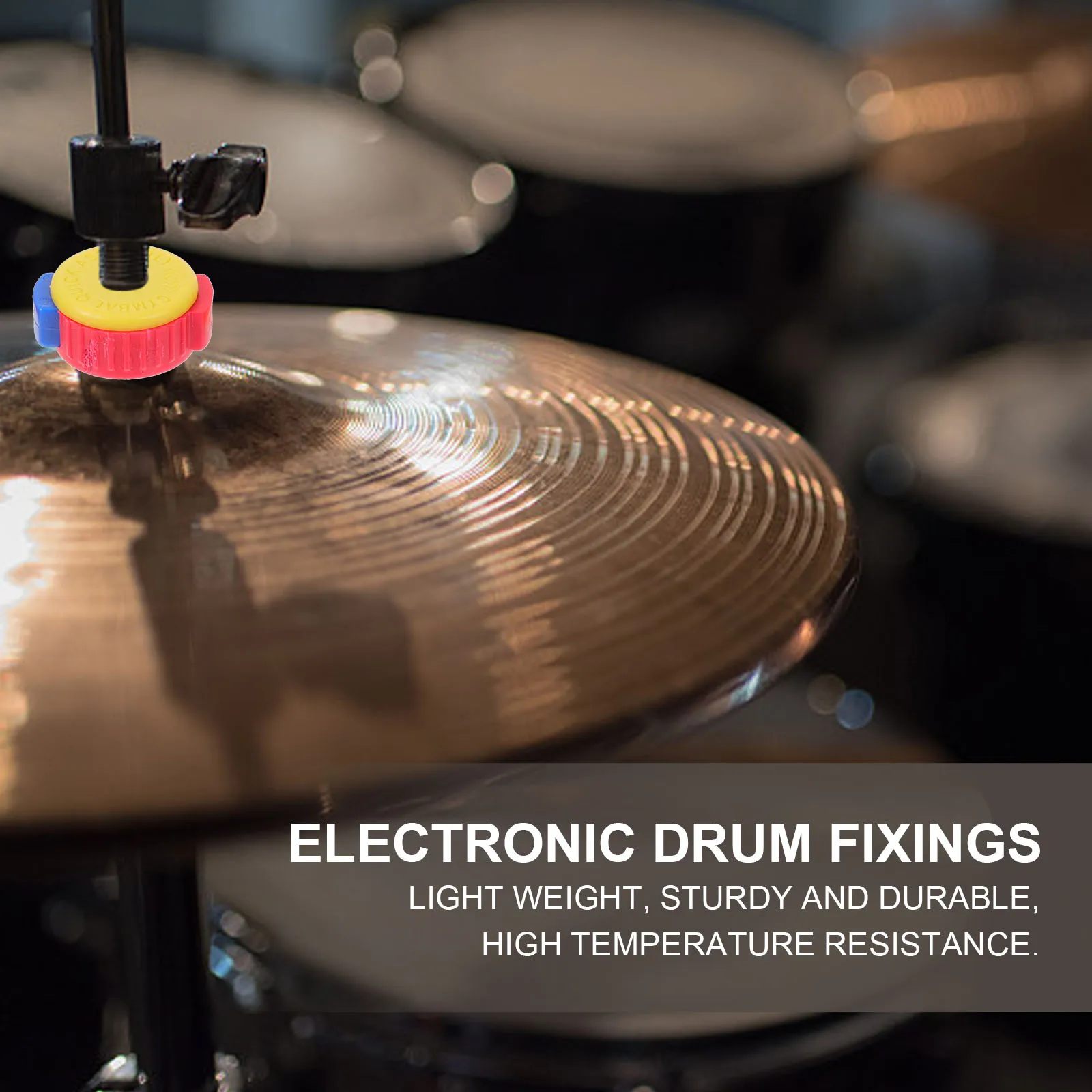 

5Pcs HighQuality Drum Cymbal Quick Release Caps Durable Lightweight Easy To Install Drum Fixing Accessories Random Color