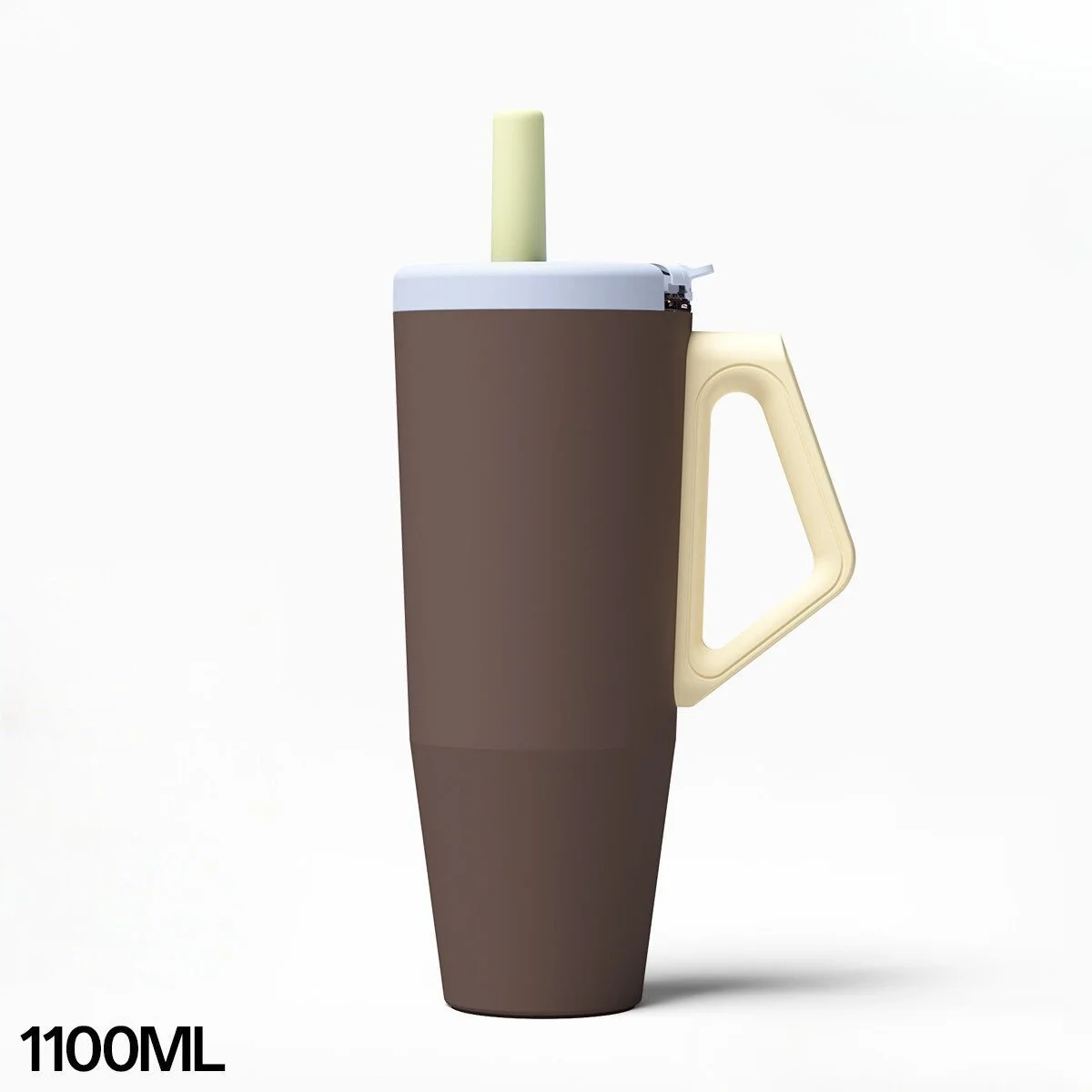 Newmodel handleinsulated cupLarge capacity heat-retaining and cold-preserving ice cupPortable carmounted drinking cup with straw