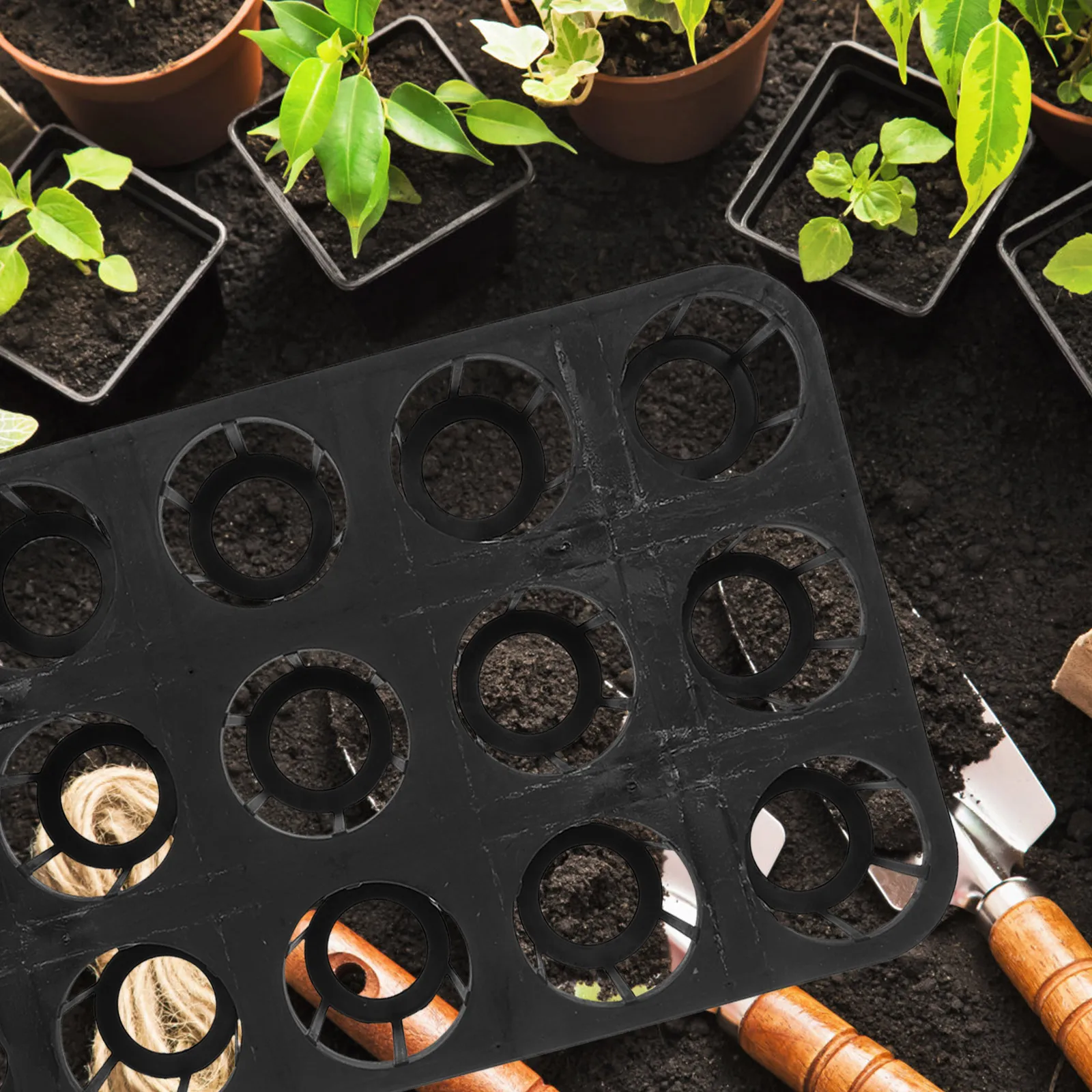 

2pcs Seedling Durable PP Lightweight Tray Clean Multiple Seeds Sprouting Growing Trays Planter Drainage