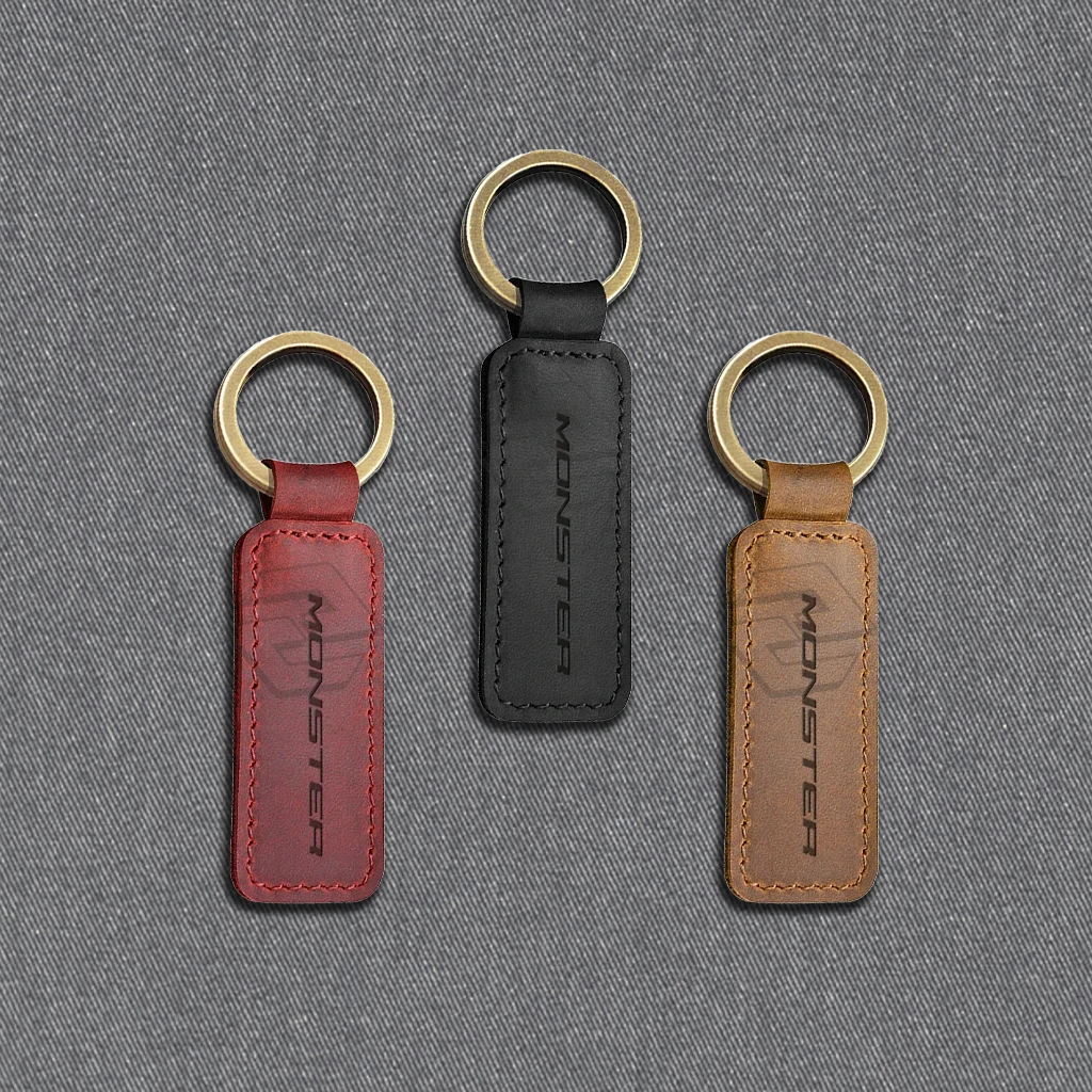 

For Ducati 696 796 795 821 400 monster motorcycle modification leather keychain pendant accessories