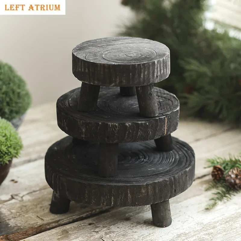 

Деревянный поднос для хранения поддонов на штативе, поднос для чая, тарелка для торта, десертная тарелка, поднос для освежения, подставка для фотографий, декоративные подносы