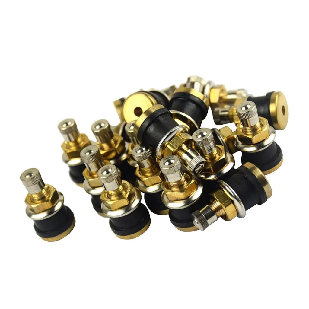 20PCS 5 Wheel Tire Tyre Valve Stem Brass Connector for Truck