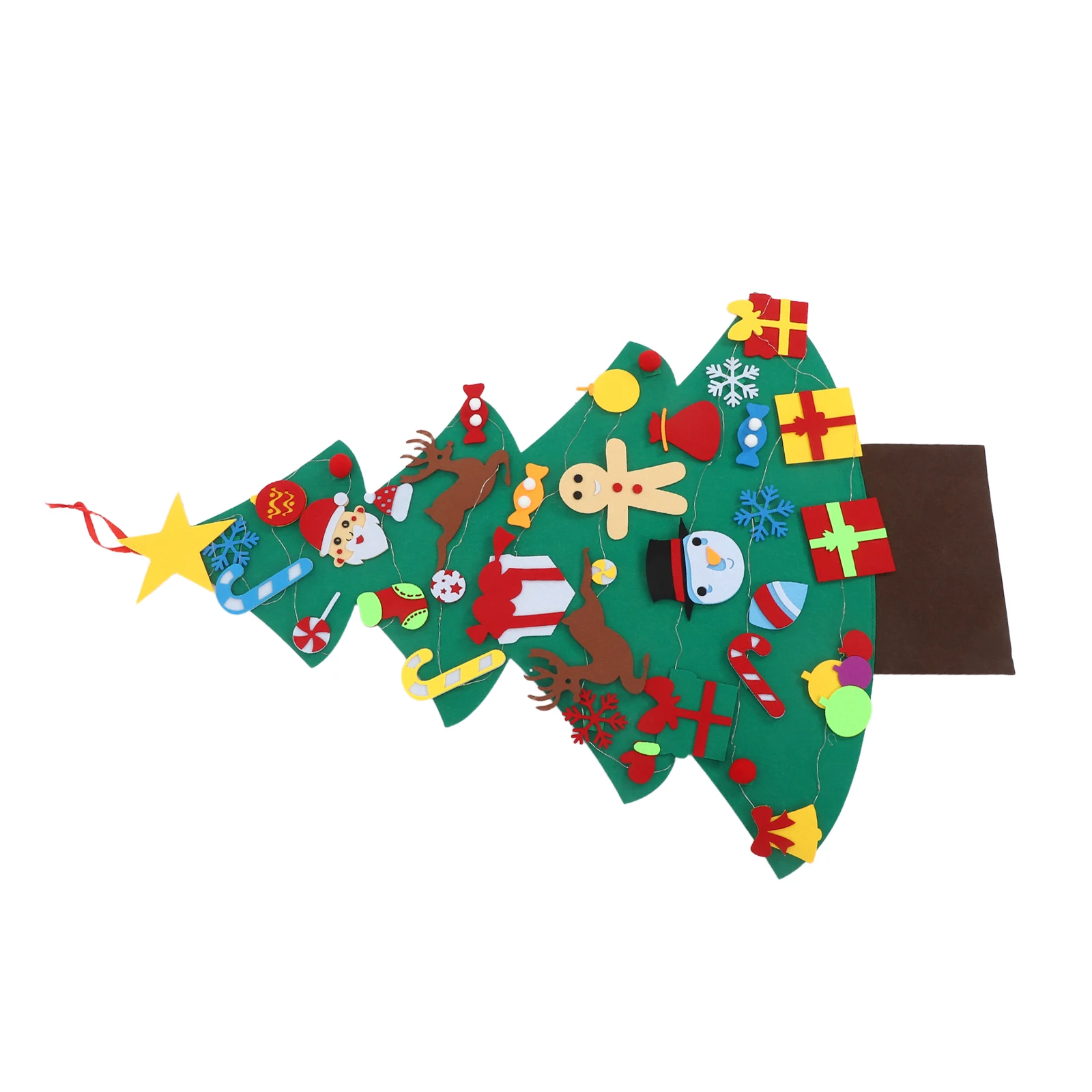 1 مجموعة ورأى شجرة عيد الميلاد DIY الحرفية كيت الحلي أضواء الجدار شنقا الفصول الدراسية نشاط عيد الميلاد قابلة لإعادة الاستخدام آمنة #1