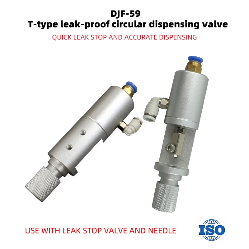 DJF-59 Precision Dispensing Valve Single or Double Action Leak Stop Valve for Manufacturing Plant New Condition