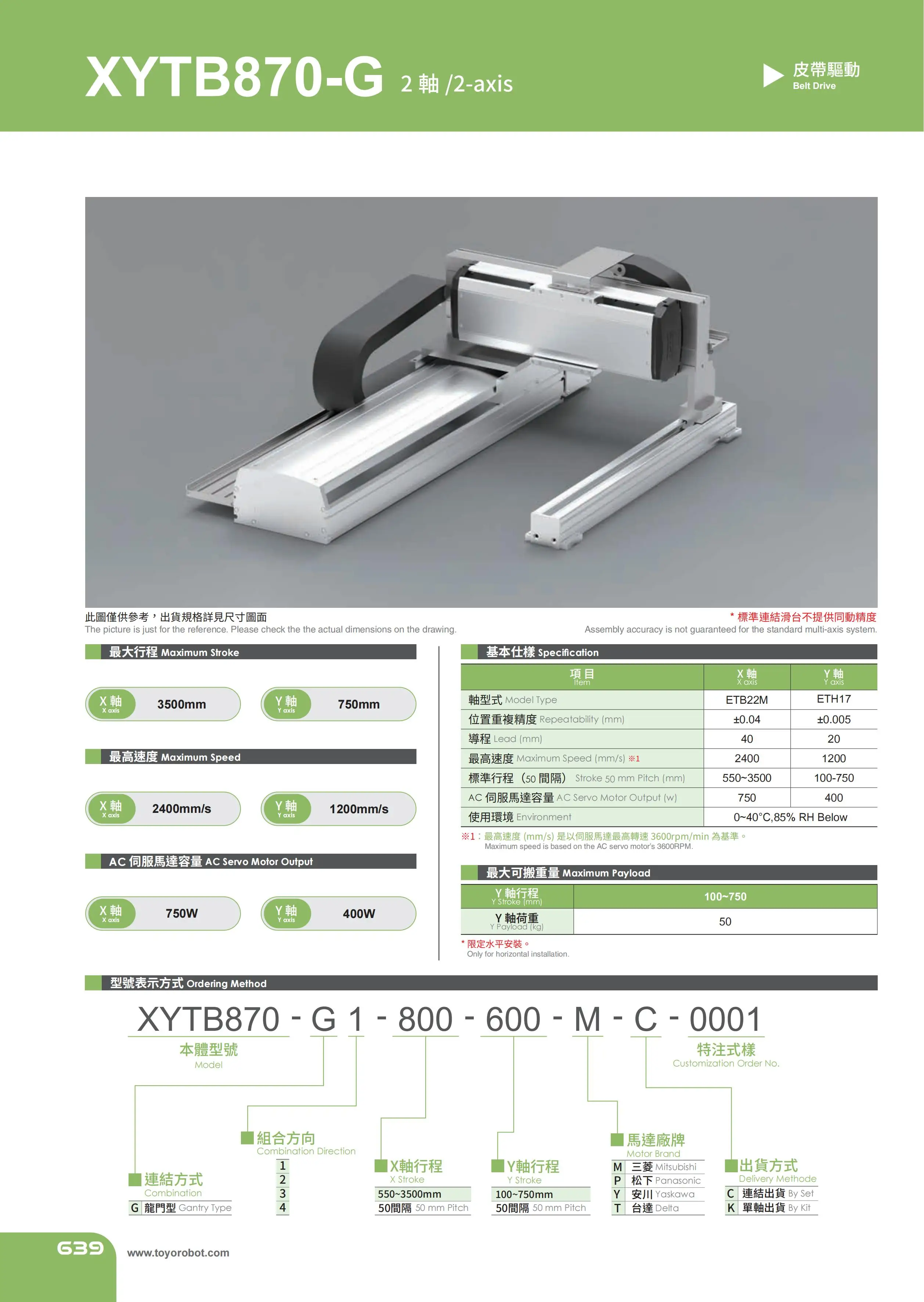 TOYO HIWIN high precision linear custom screw slide automatic module XYZ axis slide module XYTH860-A Series