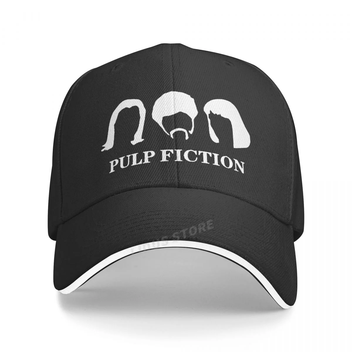 

Pulp Fiction Movie Funny Print Baseball Cap Women Mia Harajuku Ulzzang Summer Dad Hat Fashion Virgin Mary Mia Snapback Hats