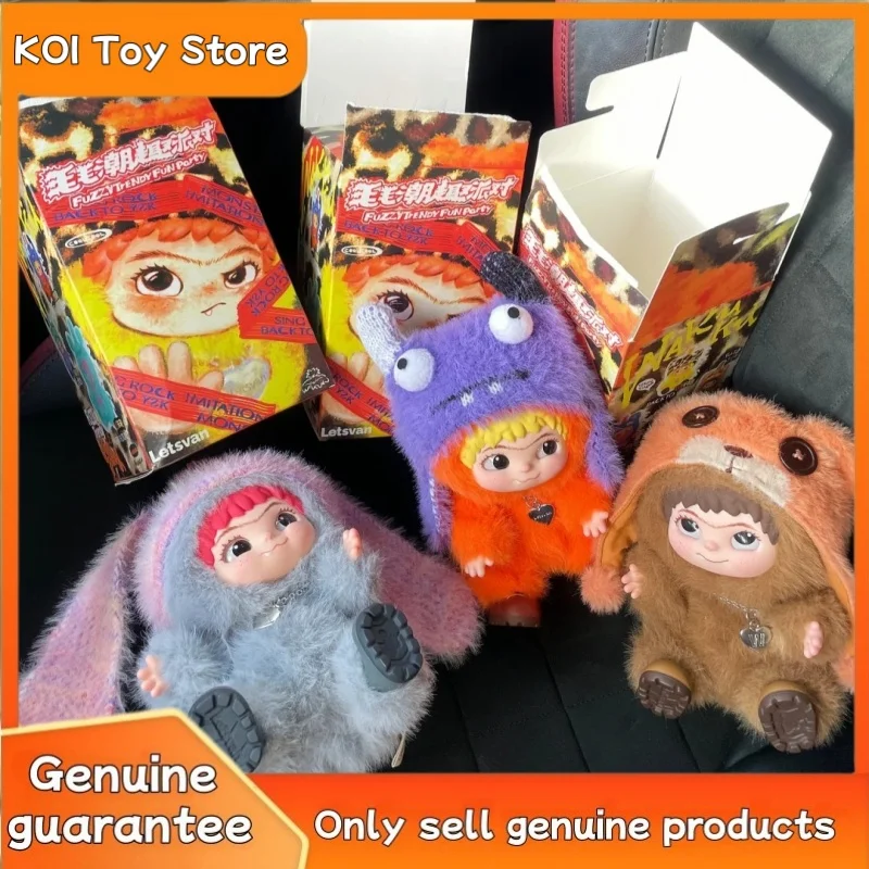 Originale Wakuku V1 Fuzzy Trendy Fun Party Wakuku V2rabbit Volpe Cieco Scatola Carino Wakuku Action Figure Mistero Bambola Ciondolo Regalo Giocattolo