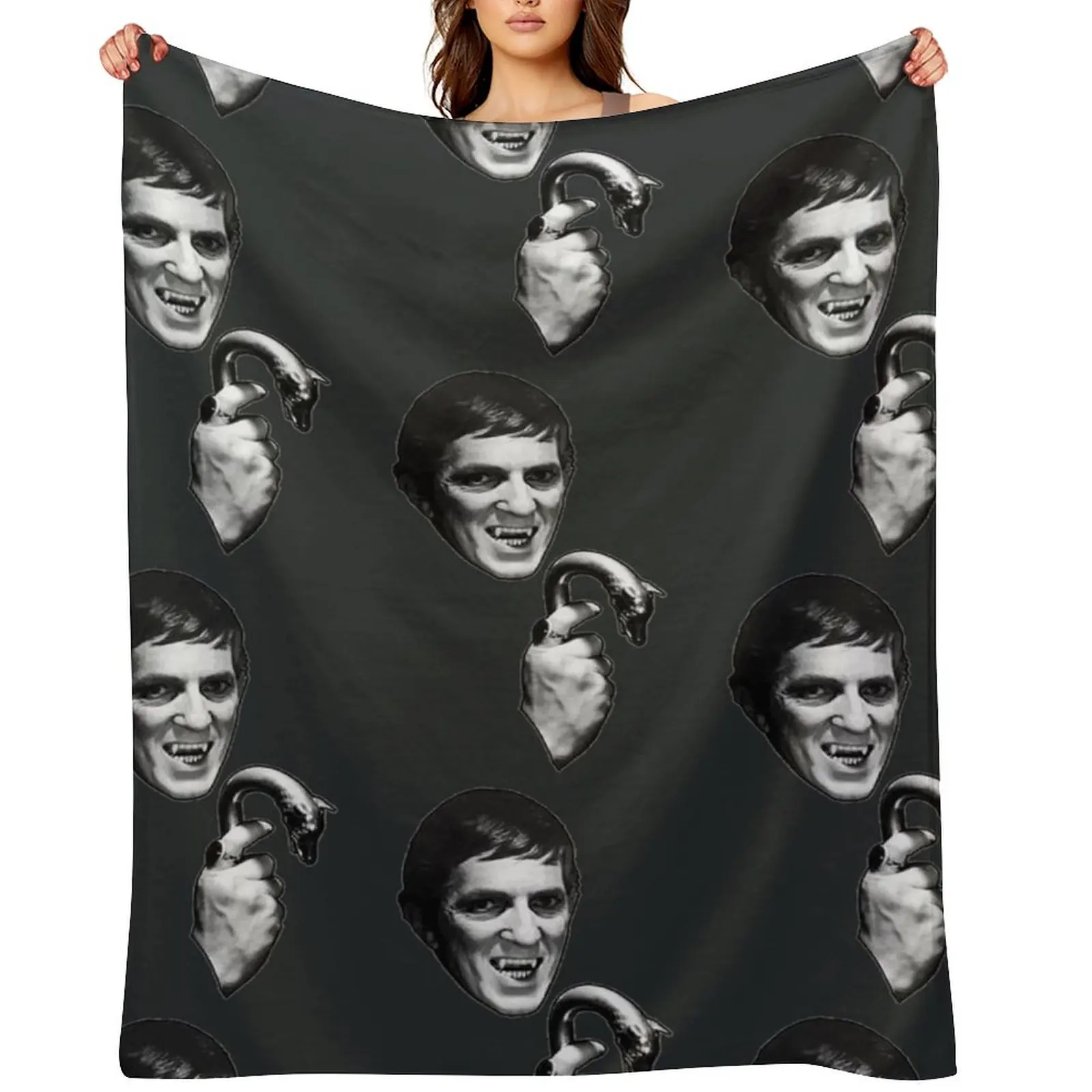 

Dark Shadows Barnabas Collins Jonathan Frid Horror Throw Blanket Soft Plush Plaid For Sofa Thin Bed covers Bed linens Blankets