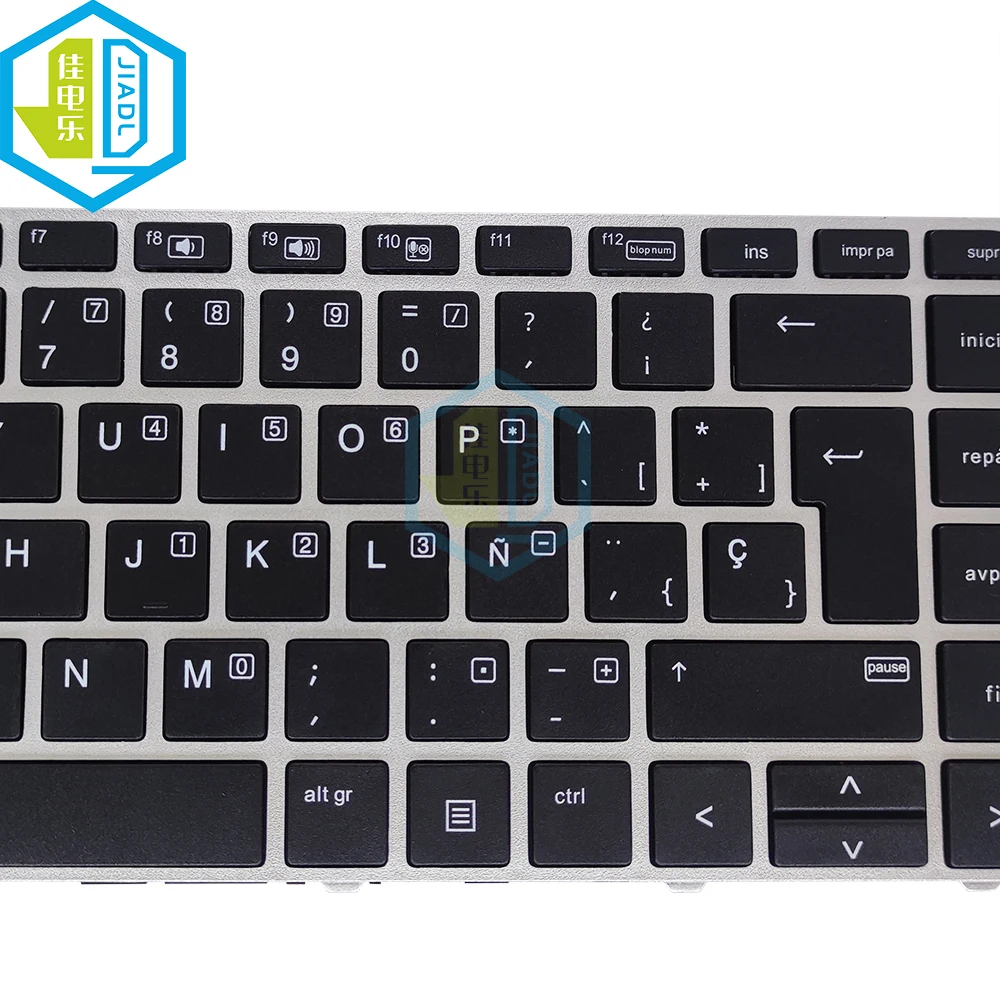 Latin Spanish Notebook PC Keyboard For HP Elitebook 740 745 840 G3 G4 843 745-G3 ES Spain Laptop Keyboards Silver Frame OEM New