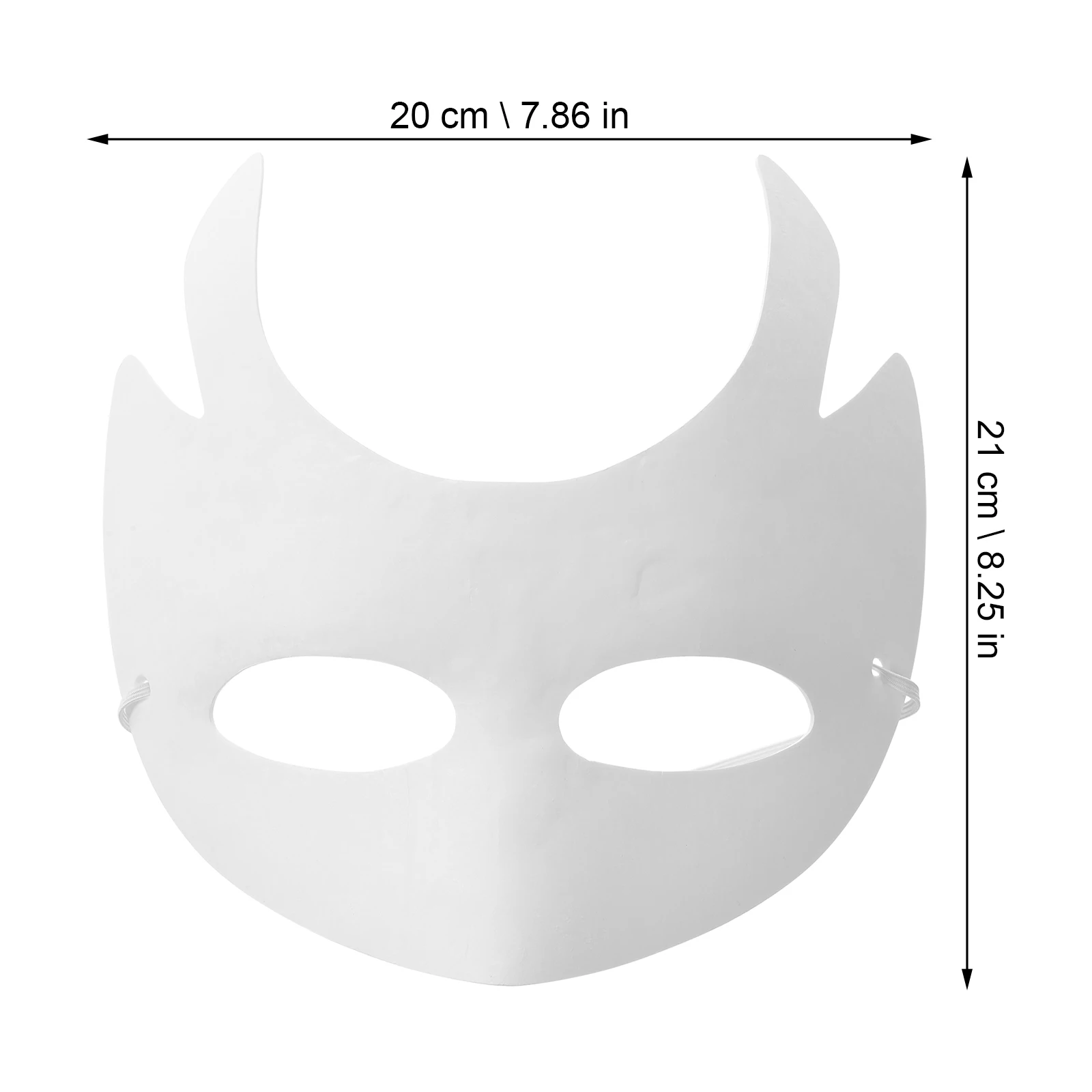 

10 Pcs Blank Mask Party Masks White Paper to Decorate Graffiti Paintable Man for Painting