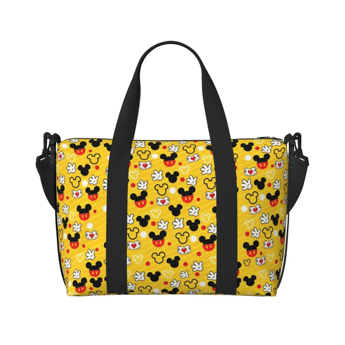 

Custom Graffiti Mickey Mouse Tote Bag for Women Big Capacity Classic Cartoon Movie Pattern Beach Gym Travel Bags