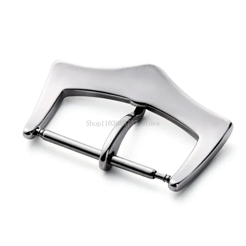 Watch Buckles Solid Stainless Steel Clasps Universal Polished Metal Buckle for Leather Silicone Rubber Watch Bands Watch Buttons