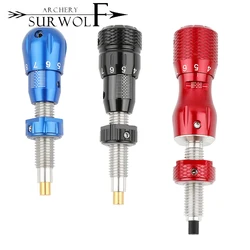 1pc Archery Cushion Plunger Aluminum Alloy Screw-In Pressure Button Plunger Lightweight Adjustable Recurve Bow Hunting Equipment