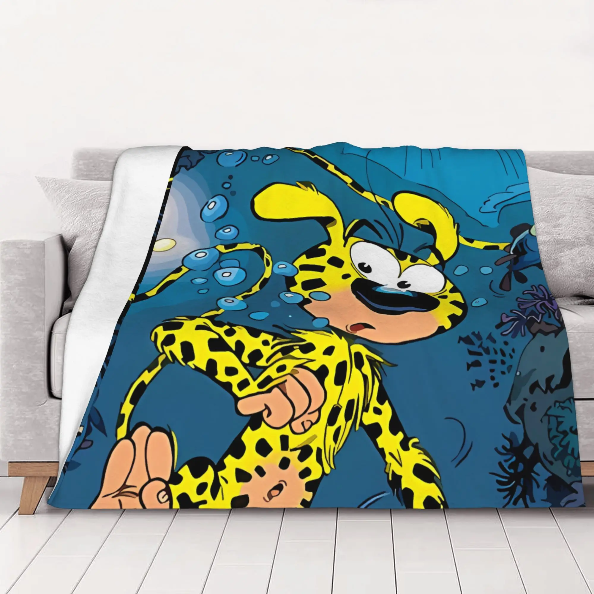 1PC home Cutecore Marsupilami Under Water Marsupilami Blanket Super Cosy Plush Home Living Room Sofa halloween