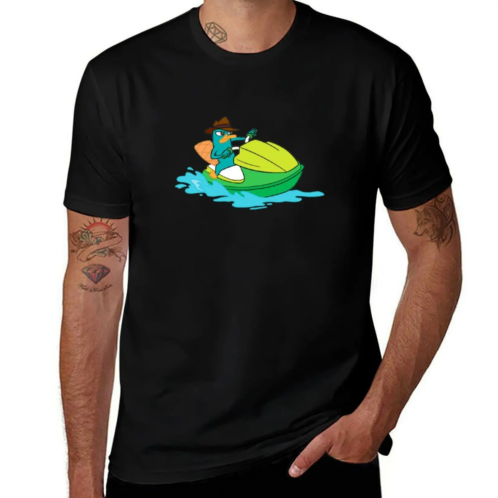 

The Perry Platypus T-Shirt Casual Everyday Short Sleeve T-Shirt