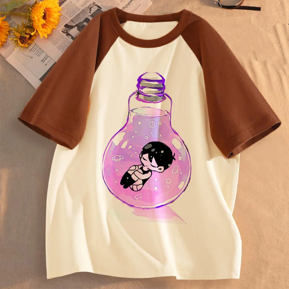 Omori t shirt girl aesthetic vintage jojifuku gothic t-shirt cutecore funny summer cute streetwear