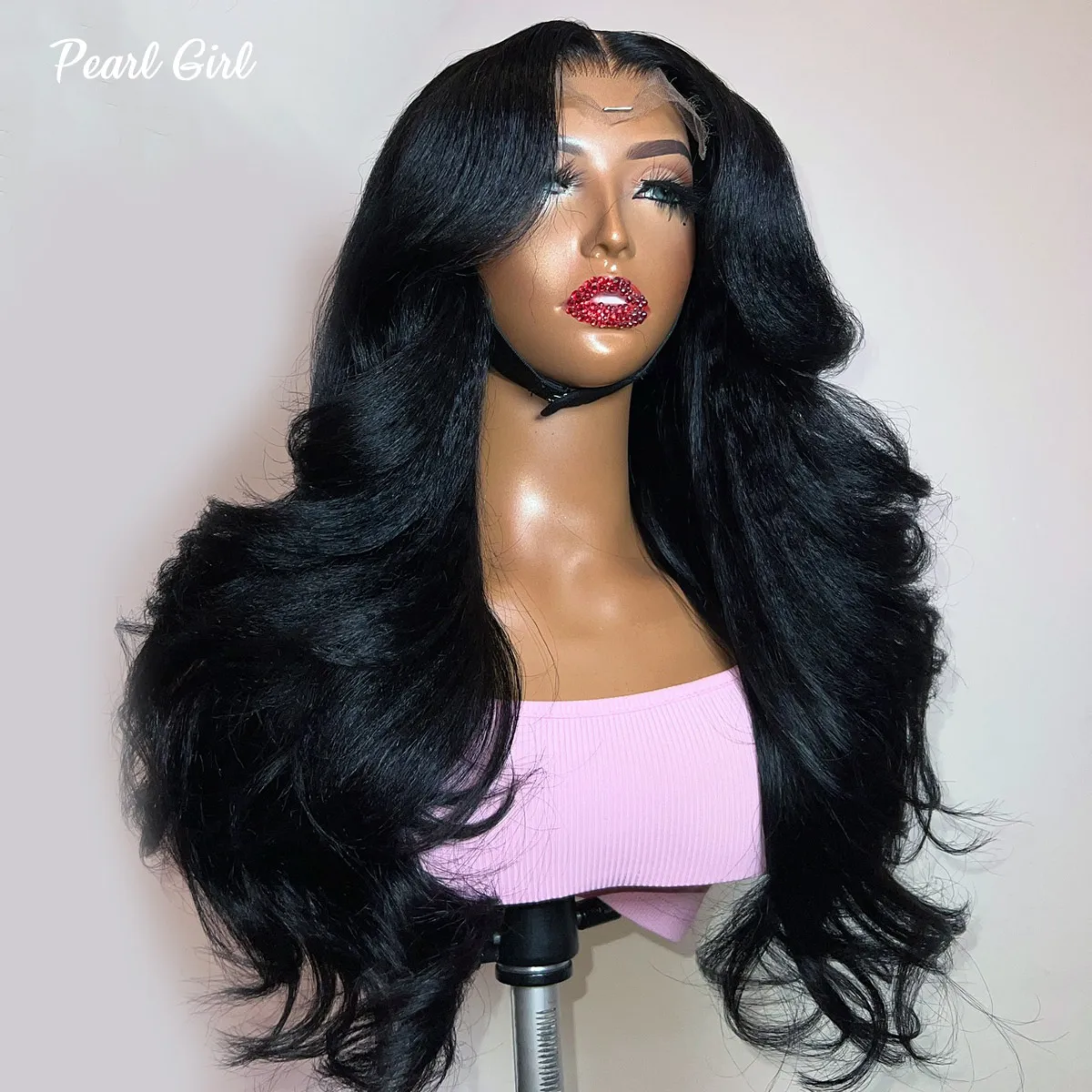 

Human Hair Custom Make Loose Bouncy Curls Kinky Straight 4x4 Lace Closure Wig Pre Plucked 13x6 13x4 Lace Frontal Wigs for Woman