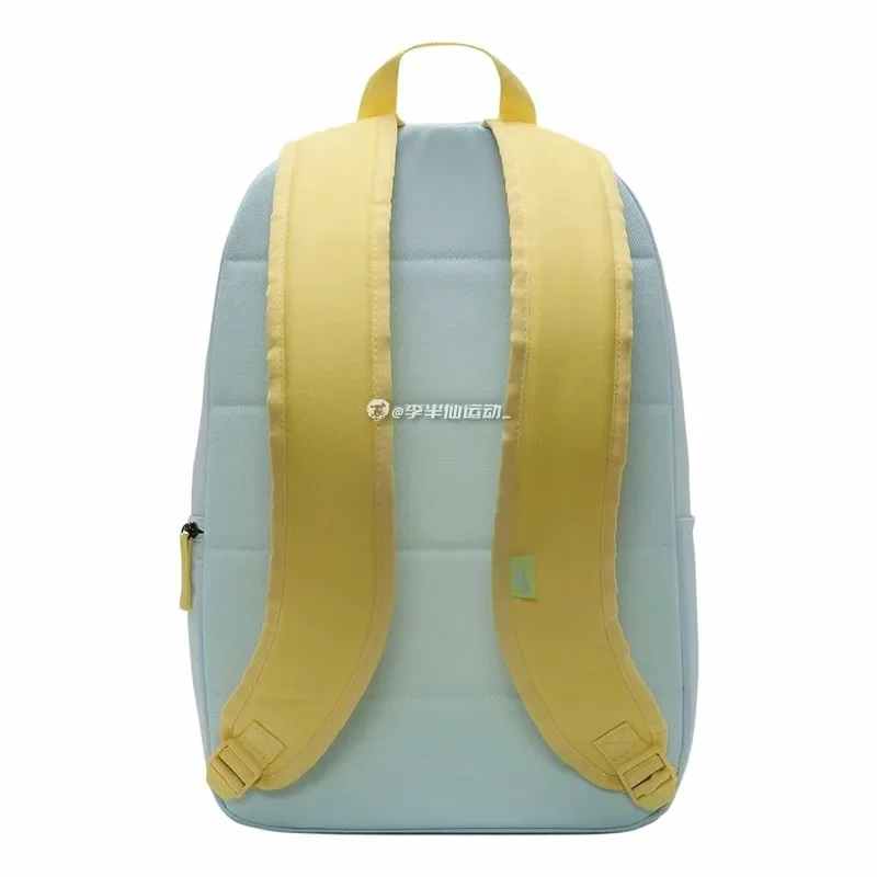 Nike Schoolboys Cute Big-eyed Boy Glacier Blue and Yellow Backpack Schoolbag HF7250-474