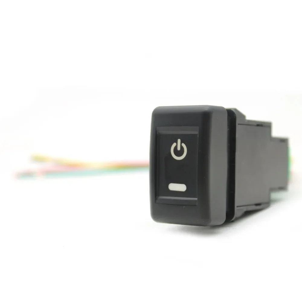 Orange LED Car LED Light Front Fog Lamp Switch Refitted Switch with Wire for Isuzu KV100 700P Accessories