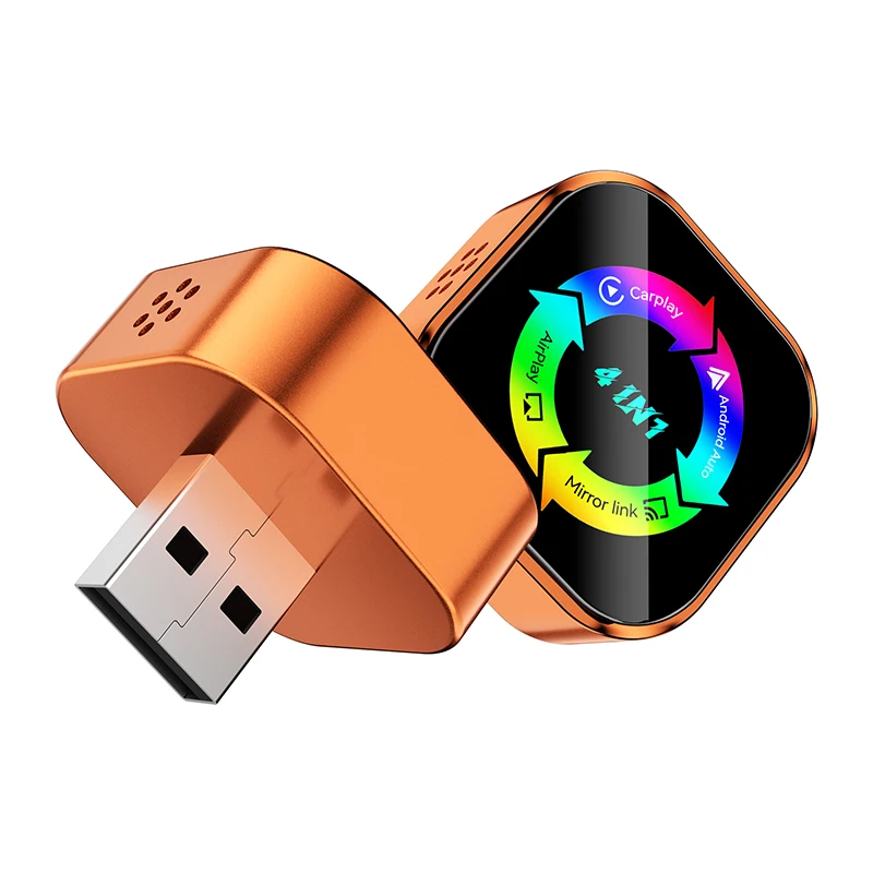 4-in-1 Wireless CarPlay Android Auto Adapter Smart Box Car Play Dongle Plug&Play Auto Connect For iPhone iOS Android Universal