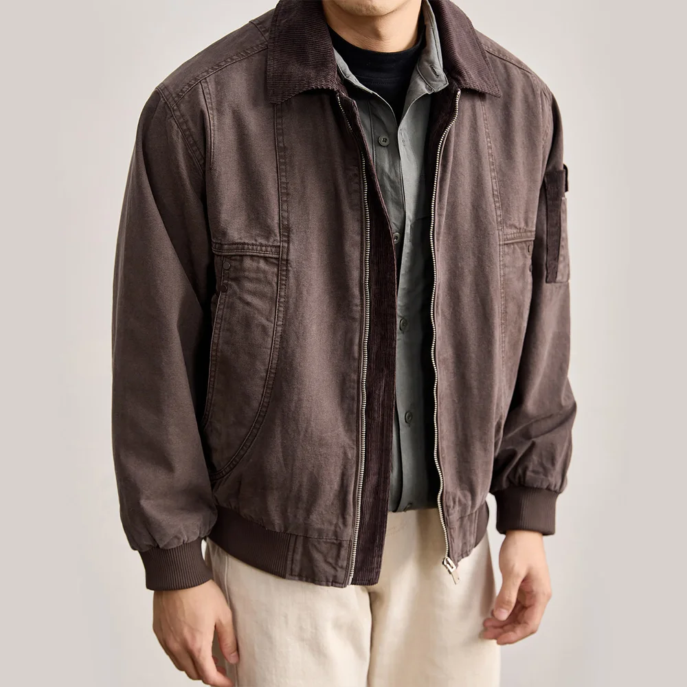 

Spring Casual Cargo Jacket Men Loose Casual Plus Size Korean Streetwear Fashion Bomber Jacket Male Coat Cityboy Outerwear