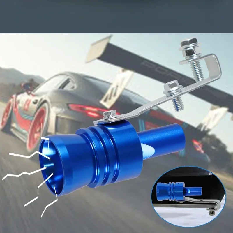 Universal Car Black Turbo Sound Whistle Vehicle Refit Device Exhaust Pipe Turbo Sound Simulator Turbo Muffler
