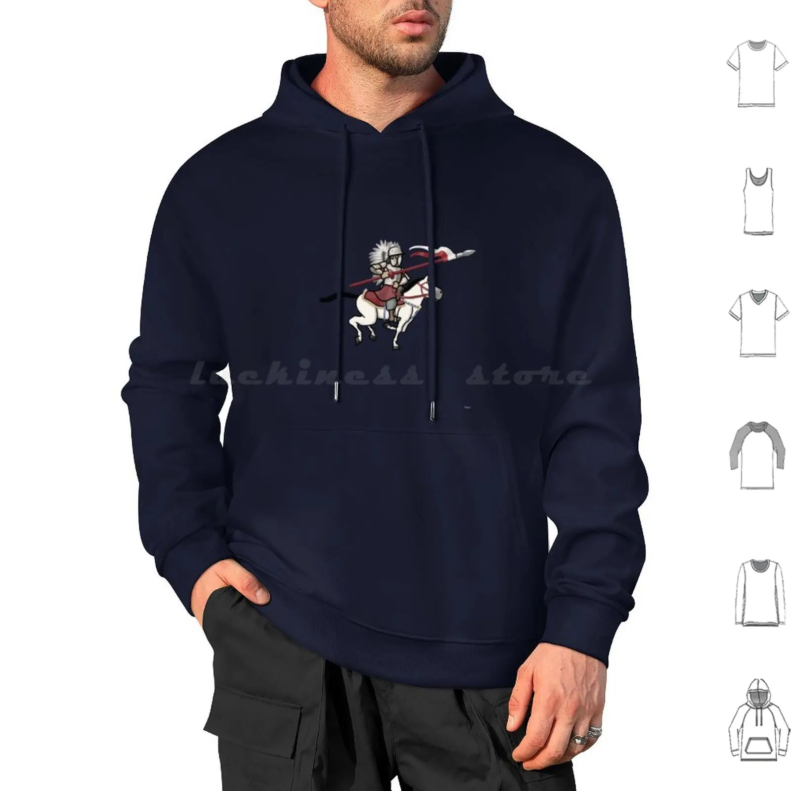 

Winged Hussar Hoodies Long Sleeve Winged Hussar Sabaton Military History War Soldier Battle Polish Cavalry Knight