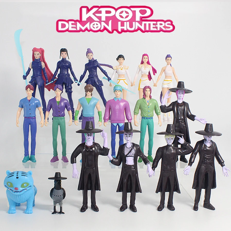 

NEW 9-18pcs/set Kpop Demon Hunters Figure Model Toy Cartoon Gaming Peripherals Desk Decoration Collection Figures Model Toy Gift