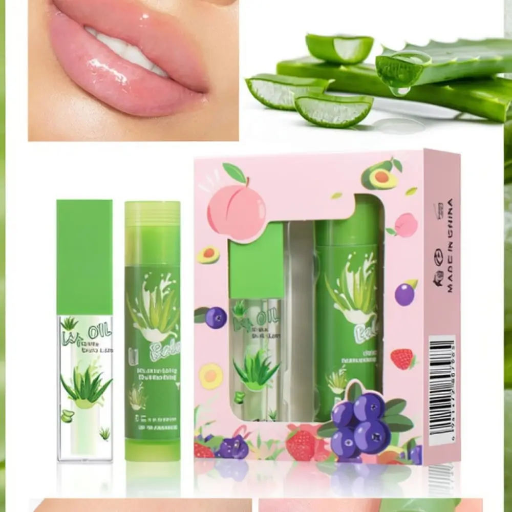 For For PNF Lip Mask And Gloss Balm Set Peach Moisturizing Treatment Softening Dry Skin Hydration Nourishing Beauty Skincare