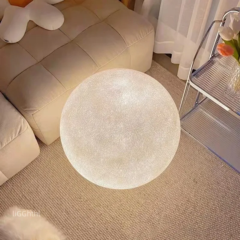 Moon Lamp Moon Lamp Charging Plug-In LED Floor Lamp Suitable For Bedroom Study Bed Lamp Creative INS Gift Atmosphere Lamp