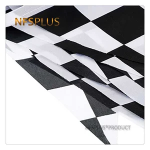 Plaid Dreieck Pendar Schwarz -Weiß -Schach gedruckt 38 Teile F1 Sport Auto Running Decorative Flags und Banner 10 Hauptverkaufsflagge - №3