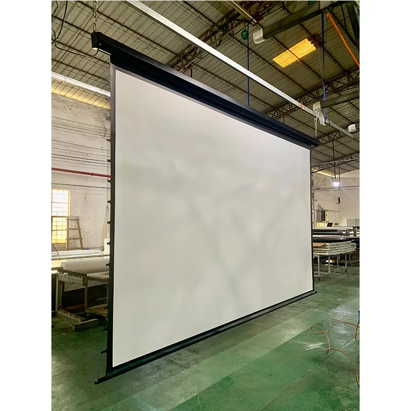 XYSrceens 4K Matt White Tab-tension 200inch- Large Electric Projector Screen Projection