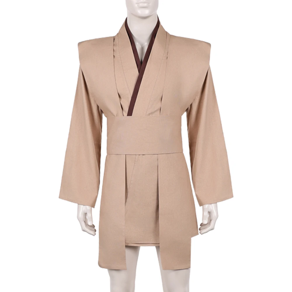 

Knight Cosplay Space Battle Brown Top Samurai Costume Uniform Clothes Outfits Adult Men Roleplay Suits Halloween Carnival Party