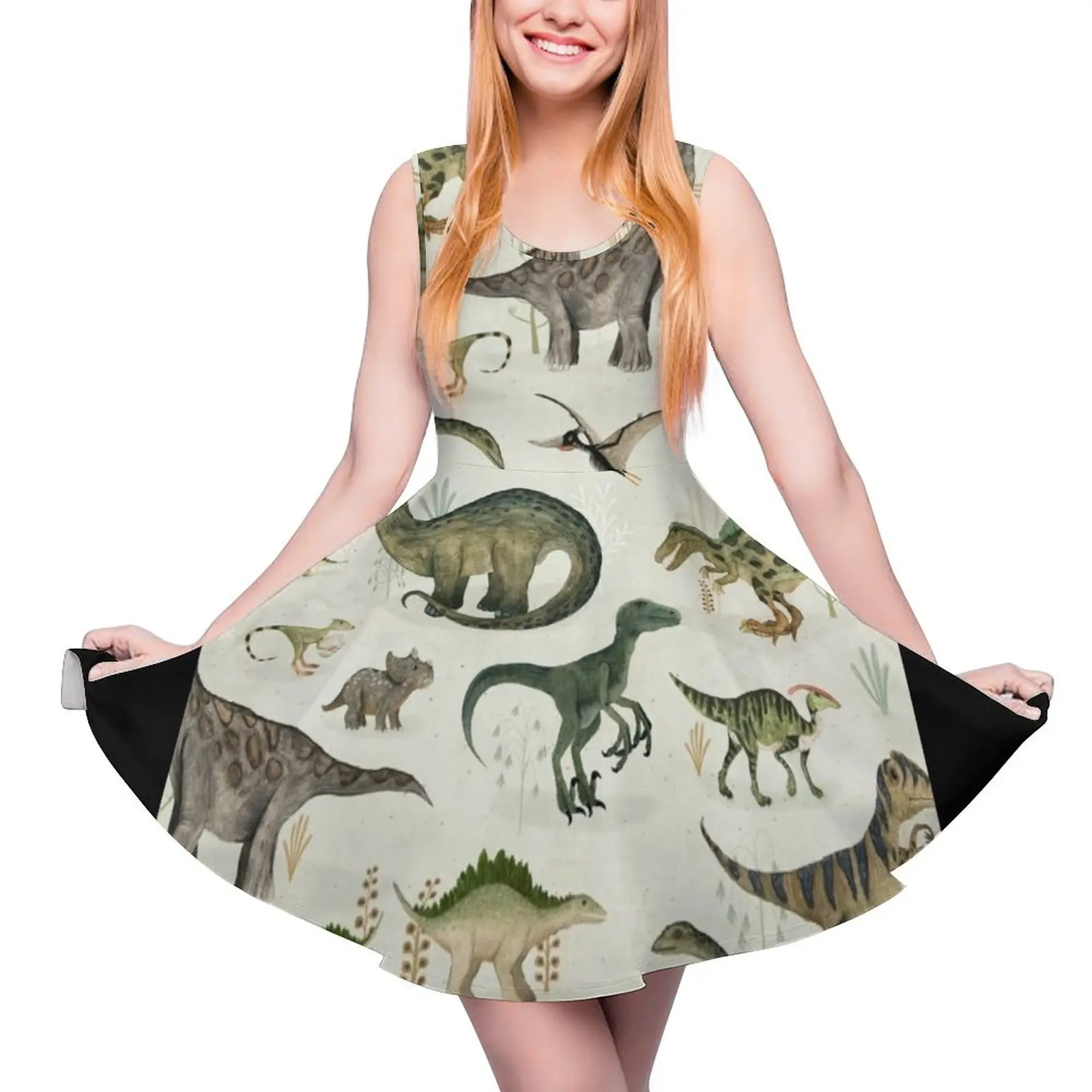 Dinosaurs Sleeveless Dress elegant womens dresses for wedding wedding dresses for parties evening dresses women